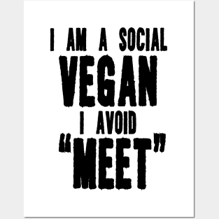 I Am A Social Vegan I Avoid Meet Shirt, Y2K Tee Shirt, Funny Slogan Shirt, 00s Clothing, Boyfriend Girlfriend Gift, Vintage Graphic Tee, Iconic Posters and Art